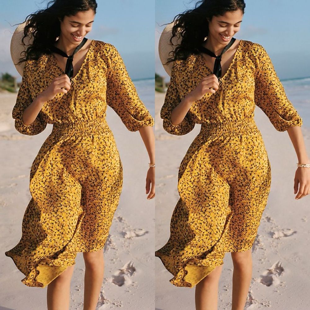 Anthropologie Marigold Midi Dress